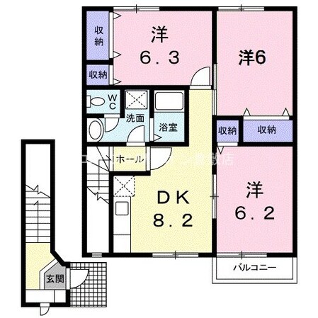 サニースクエアの物件間取画像